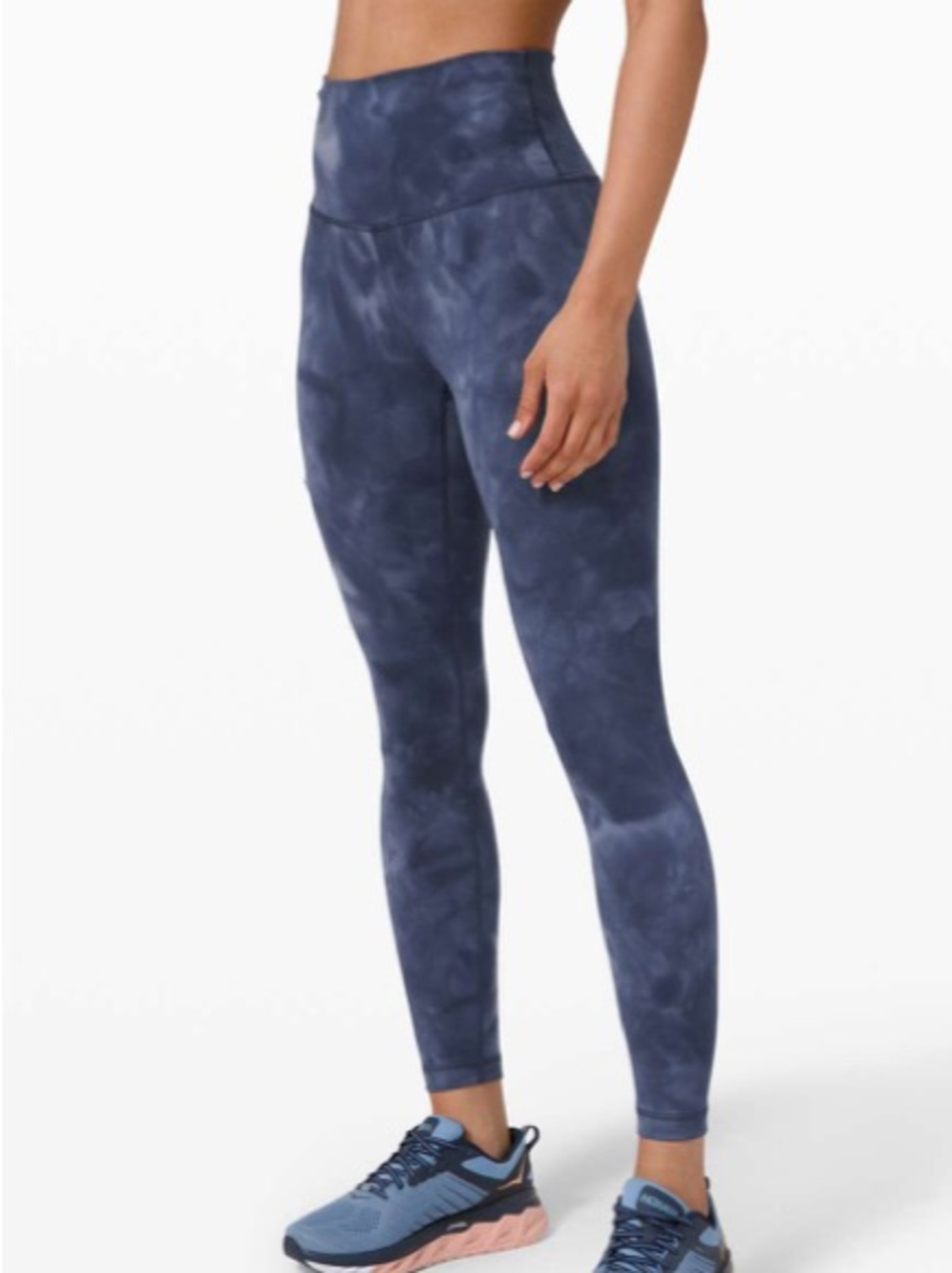 Lululemon Wunder Train High-Rise Tight 25" Diamond Dye in Naval Blue